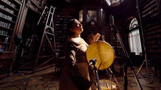 adia Larcher y Manu Sija en Biblioteca E. Echeverria-Desde el fondo de los Tiempos -Tributo a Aretz